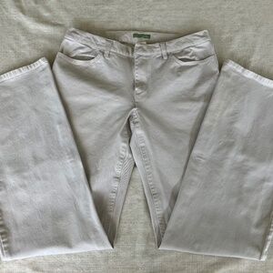 J Crew womens flat front chinos size 4 boot cut not skinny